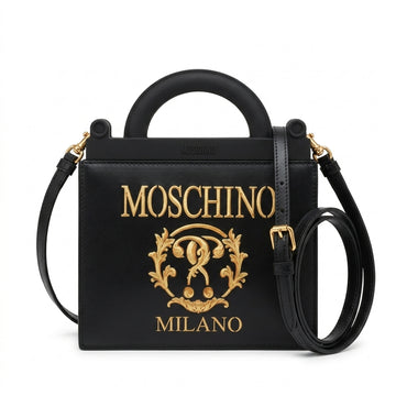 Moschino shoulder bag featuring bold logo available at Lestyle Boutique Melbourne