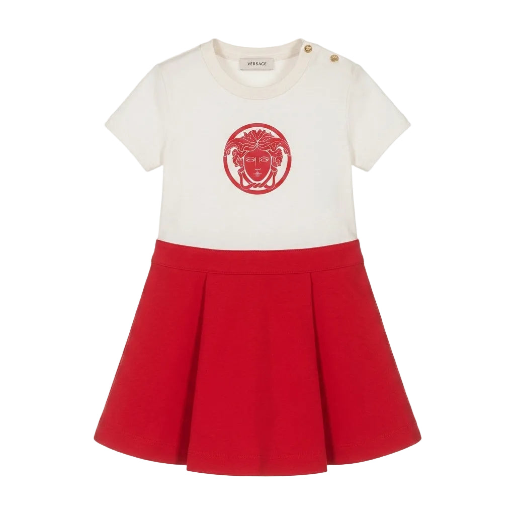 Versace kids dress featuring Medusa logo available at Lestyle Boutique Melbourne