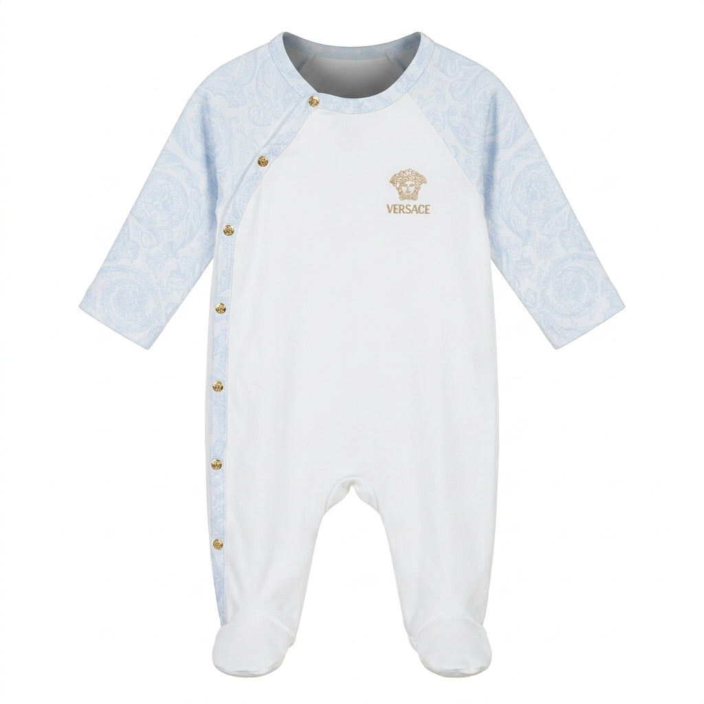 Versace baby romper with gold logo available at Lestyle Boutique Melbourne