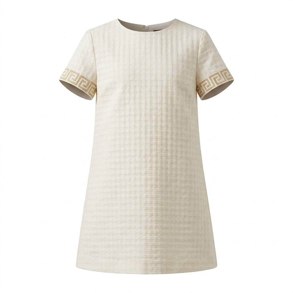 Versace kids dress featuring elegant embroidery available at Lestyle Boutique Melbourne