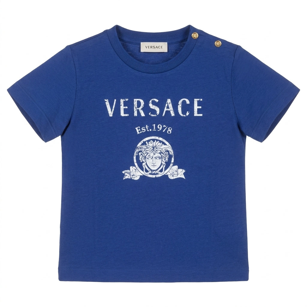 Versace kids T-shirt featuring Medusa logo available at Lestyle Boutique Melbourne