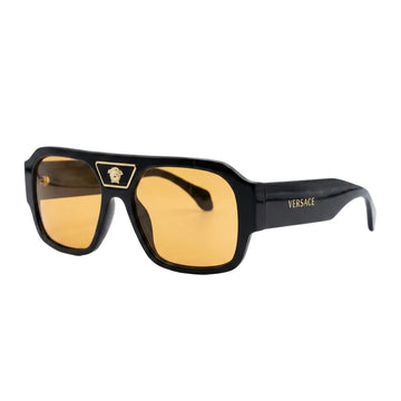 VERSACE sunglasses featuring gold-tone logo detailing available at Lestyle Boutique Melbourne
