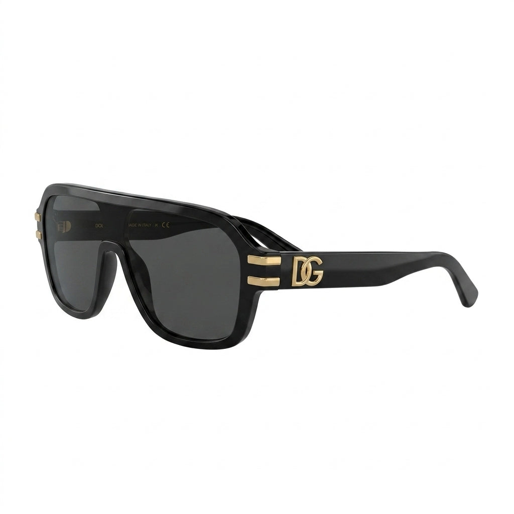 Dolce & Gabbana sunglasses featuring DG logo in black available at Lestyle Boutique Melbourne