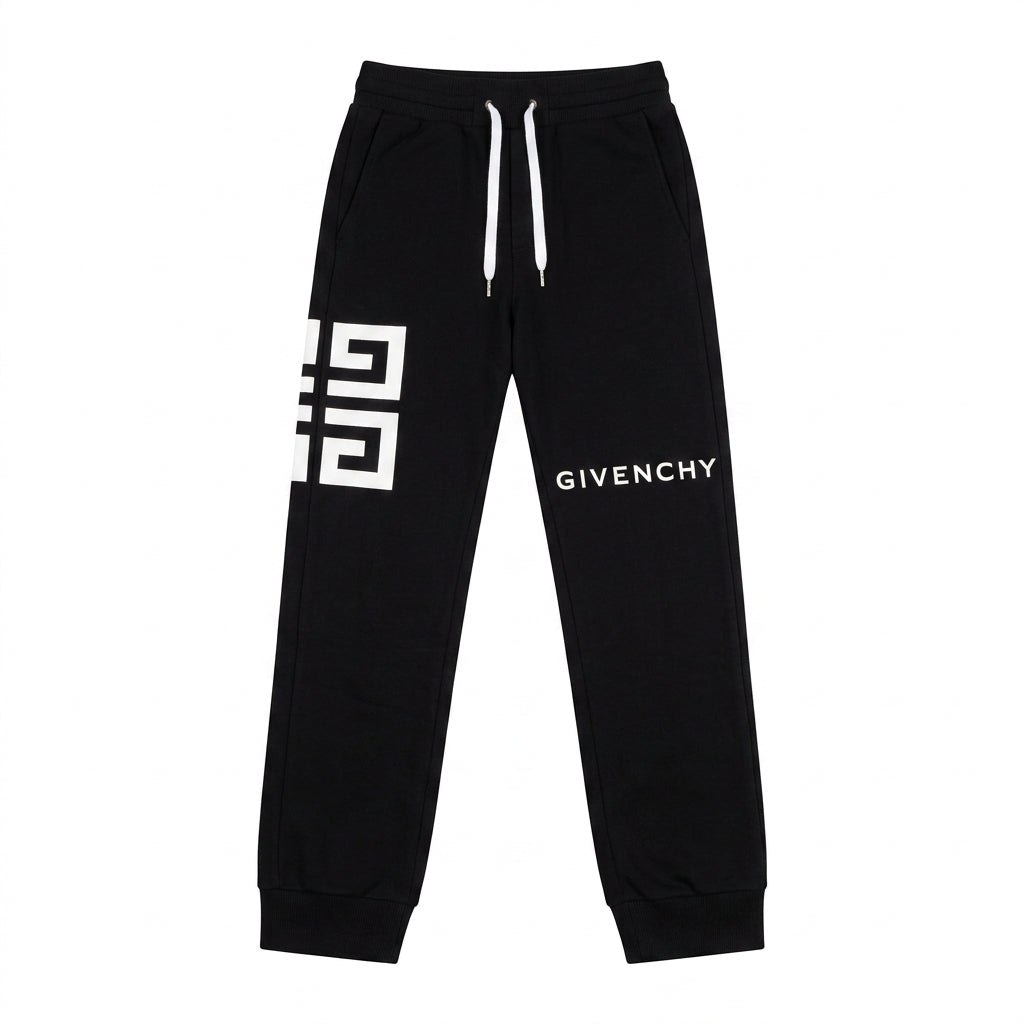 GIVENCHY pants featuring bold logo print available at Lestyle Boutique Melbourne