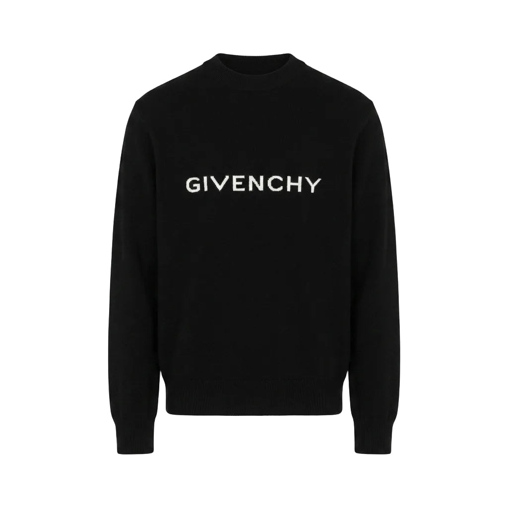 Givenchy sweatshirt featuring logo intarsia wool available at Lestyle Boutique Melbourne