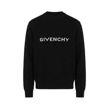 Givenchy sweatshirt featuring logo intarsia wool available at Lestyle Boutique Melbourne