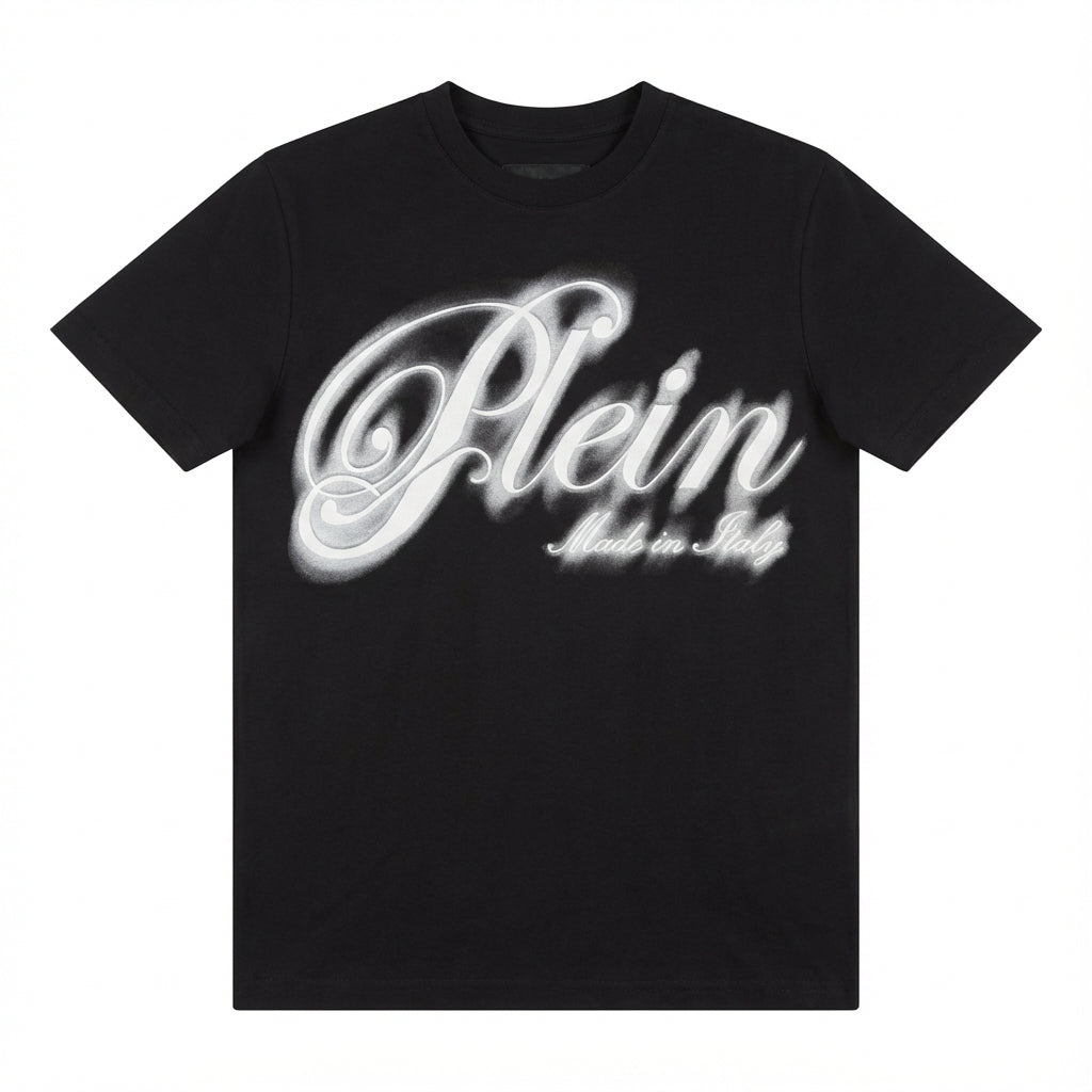 Philipp Plein men's t-shirt with bold logo print available at Lestyle Boutique Melbourne