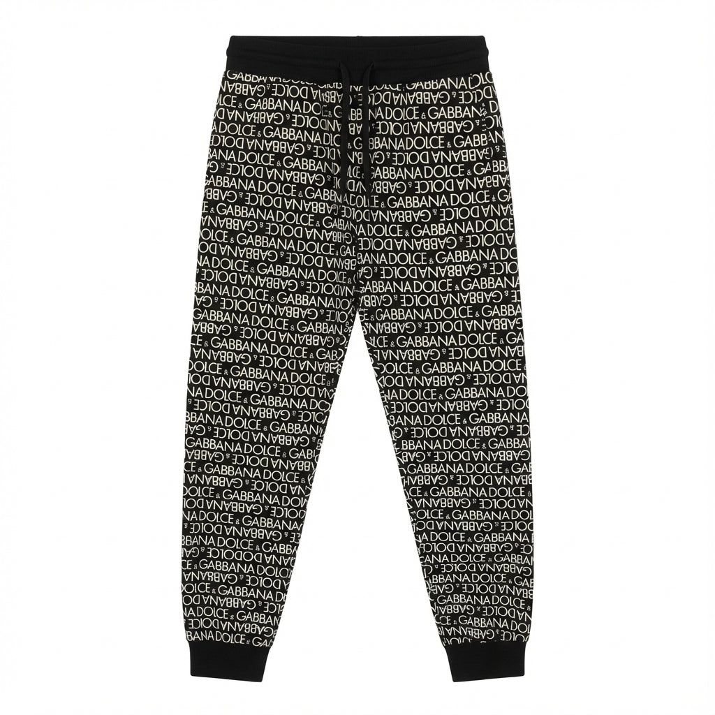 Dolce & Gabbana pants featuring all-over logo print available at Lestyle Boutique Melbourne