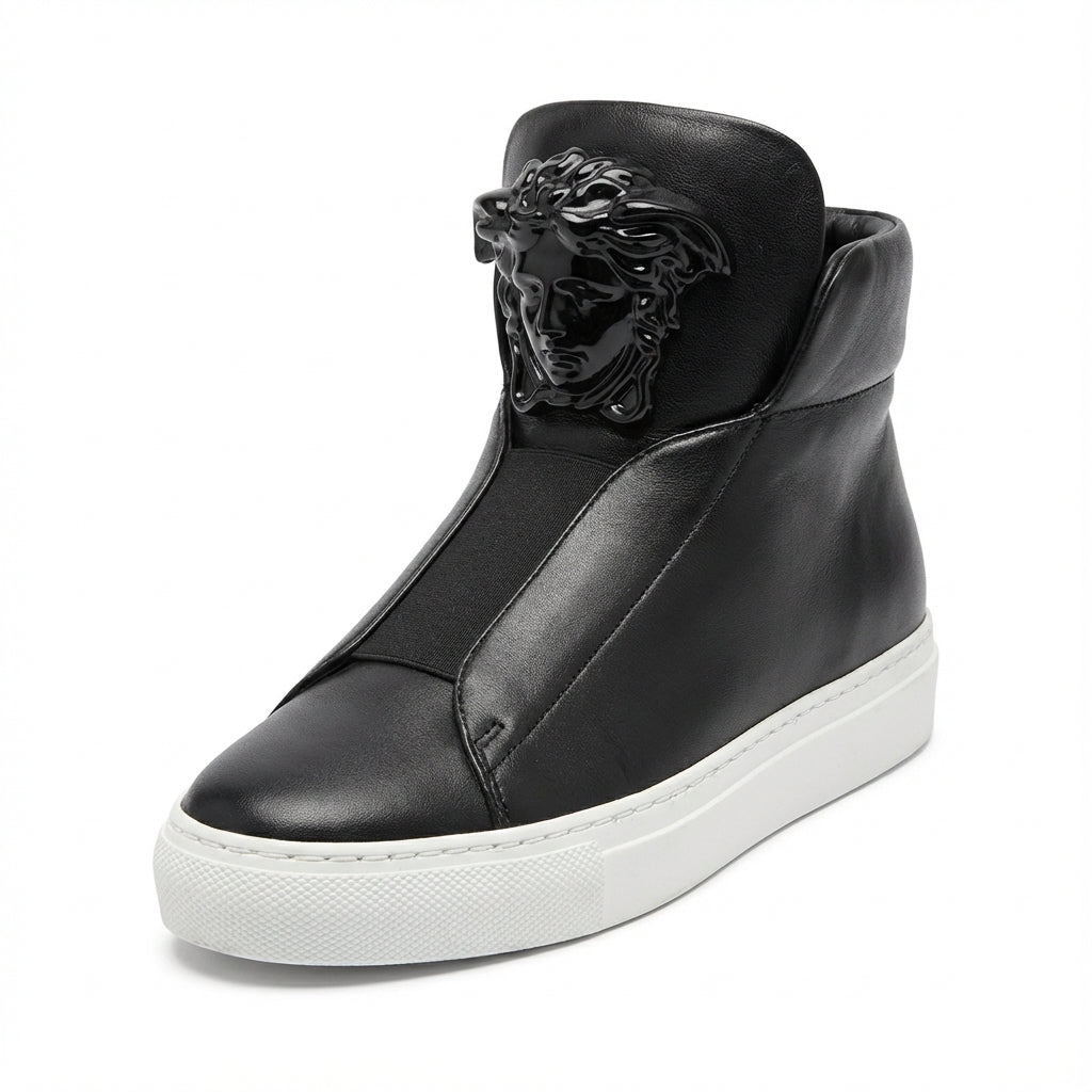 Versace women shoes featuring a bold face design available at Lestyle Boutique Melbourne