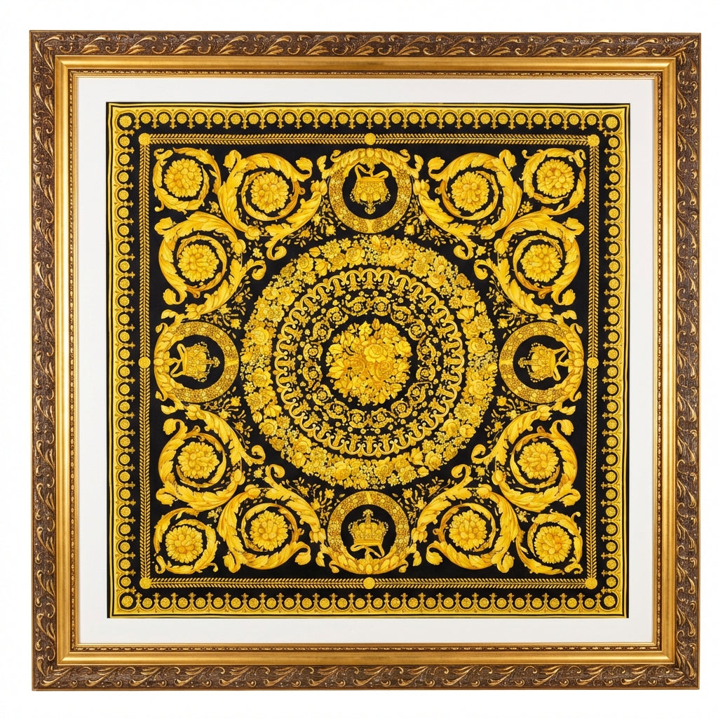 Versace Silk print frame art available at Lestyle Boutique Melbourne