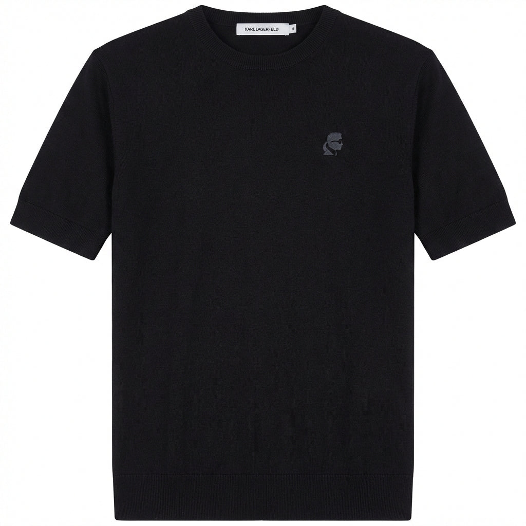 Karl Lagerfeld men's black t-shirt with logo available at Lestyle Boutique Melbourne
