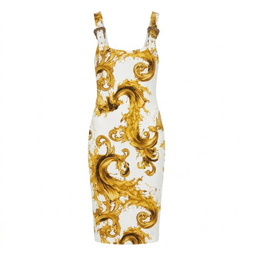 Versace Jeans Couture dress featuring baroque print available at Lestyle Boutique Melbourne