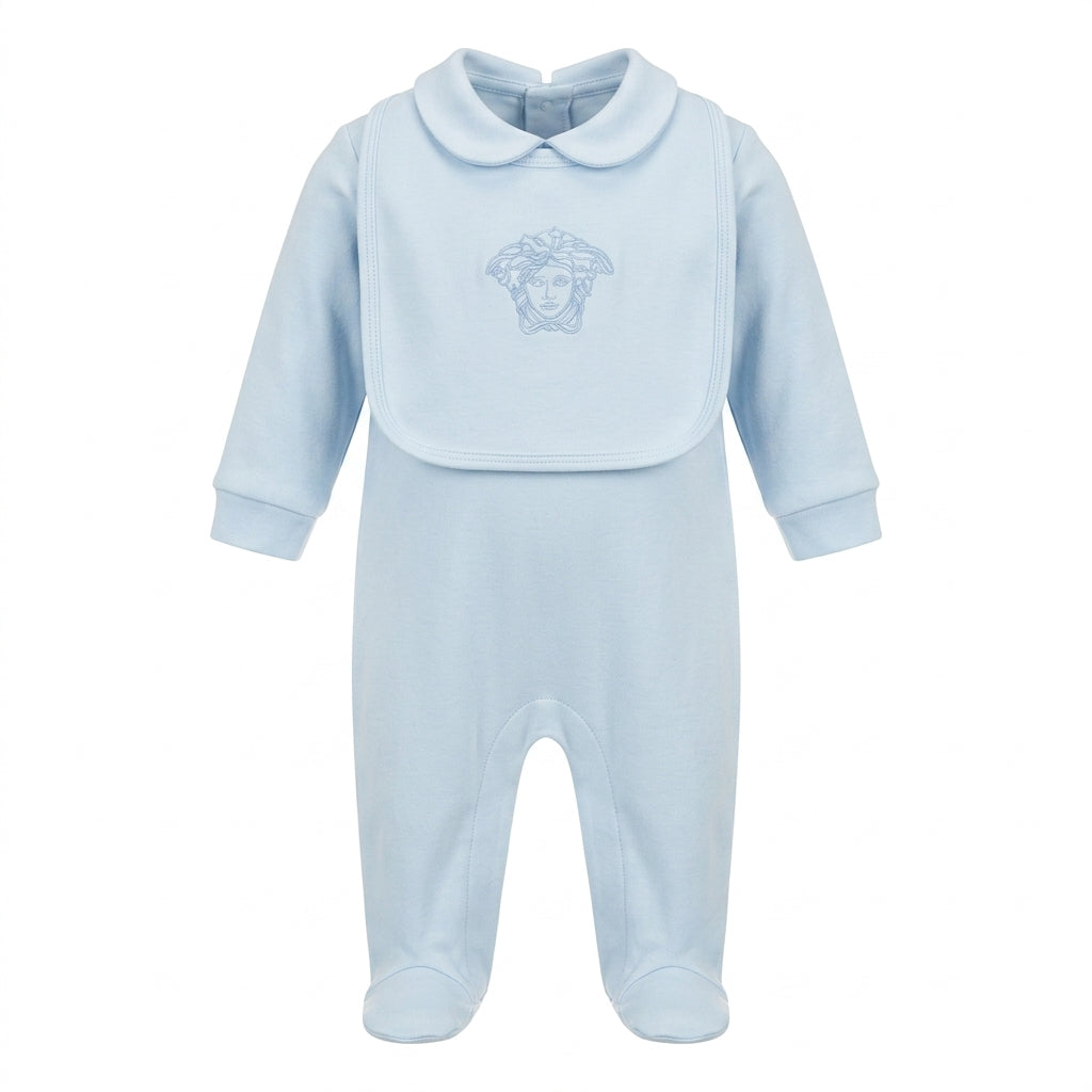 Versace baby romper featuring Medusa logo available at Lestyle Boutique Melbourne