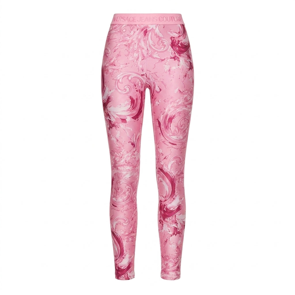 Versace Jeans Couture leggings featuring marbled print available at Lestyle Boutique Melbourne