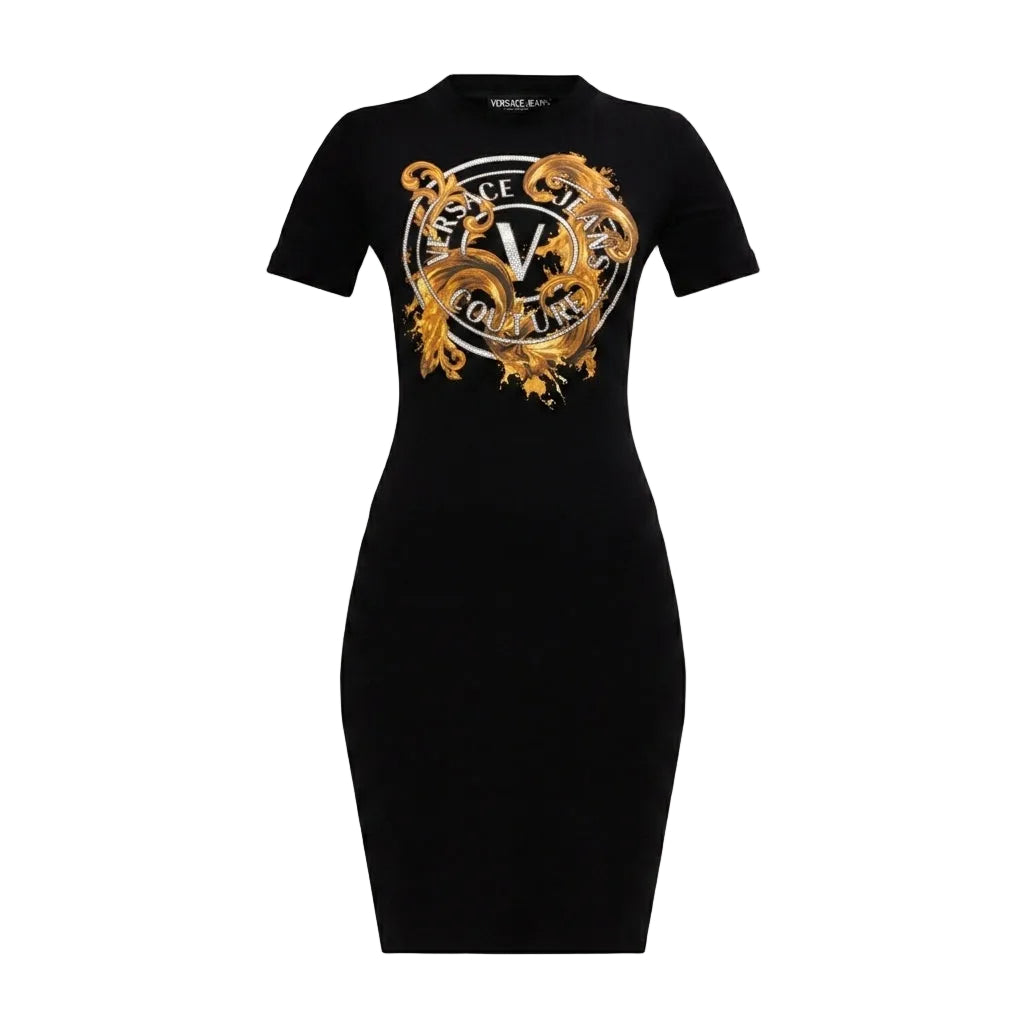 Versace Jeans Couture dress featuring bold logo design available at Lestyle Boutique Melbourne