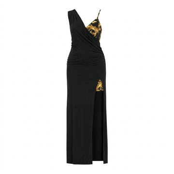 Versace Jeans Couture dress featuring gold baroque print available at Lestyle Boutique Melbourne
