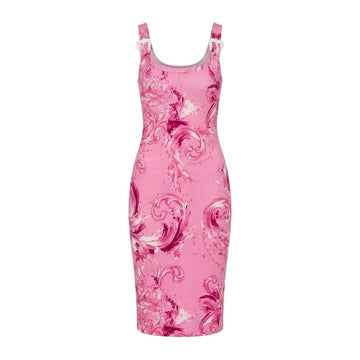 Versace Jeans Couture dress featuring abstract swirling print available at Lestyle Boutique Melbourne