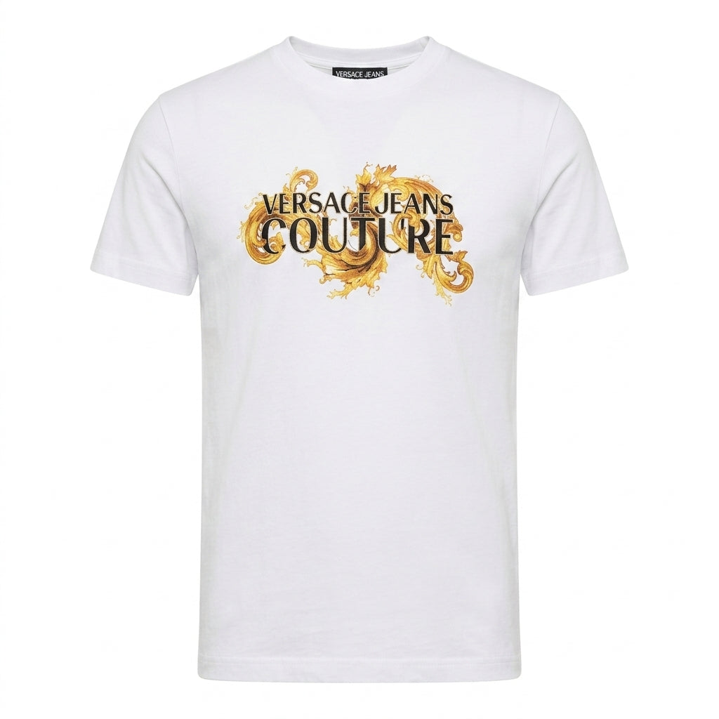 Versace Jeans Couture t-shirt featuring bold logo print available at Lestyle Boutique Melbourne