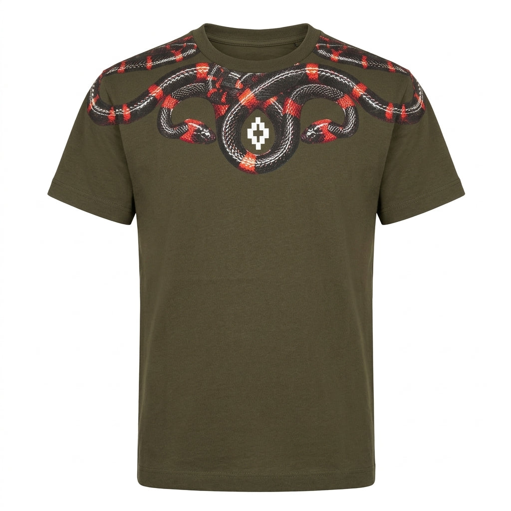 MARCELO BURLON t-shirt featuring graphic snake print available at Lestyle Boutique Melbourne