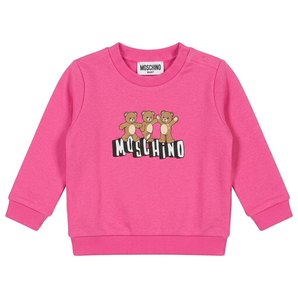 Moschino Kids sweatshirt featuring teddy bears available at Lestyle Boutique Melbourne