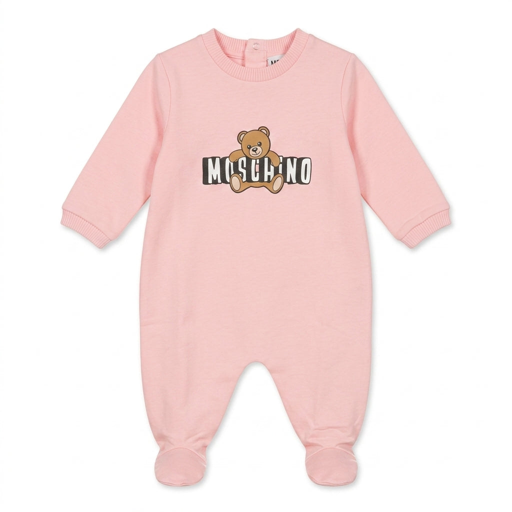 Moschino romper featuring teddy bear logo available at Lestyle Boutique Melbourne