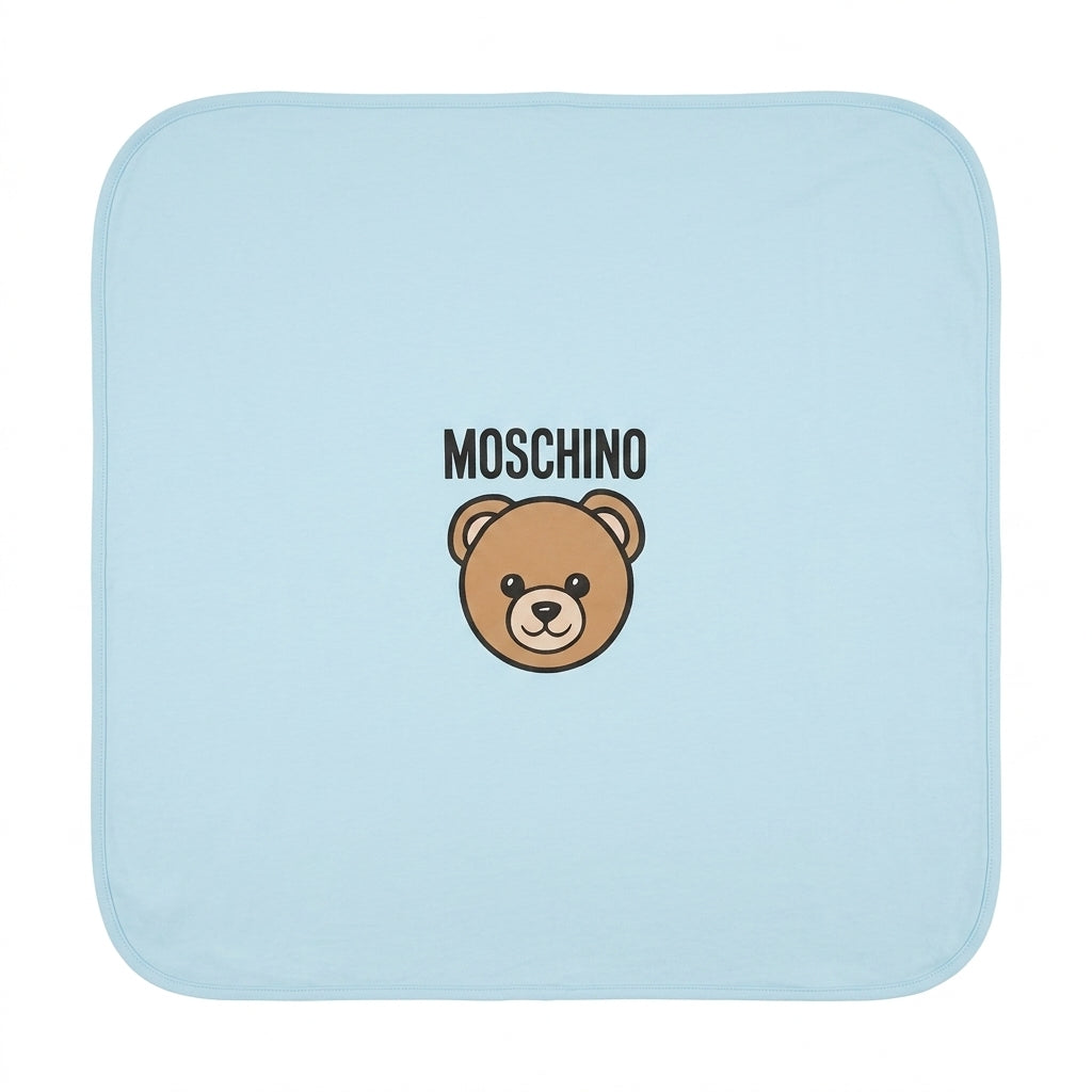 Moschino blanket featuring bear logo available at Lestyle Boutique Melbourne