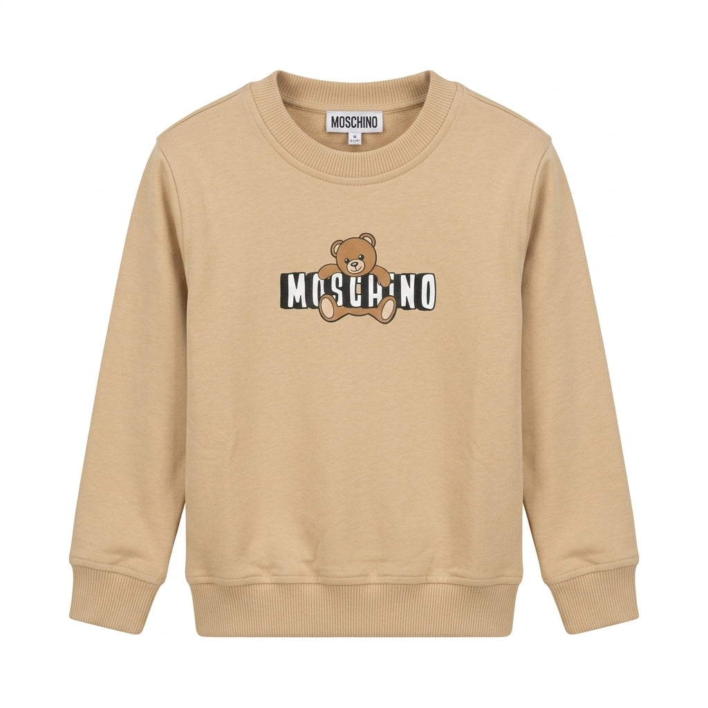 Moschino sweatshirt featuring a teddy bear logo available at Lestyle Boutique Melbourne