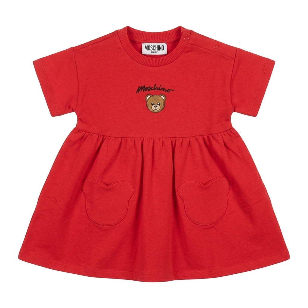 Moschino dress featuring bear logo available at Lestyle Boutique Melbourne