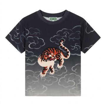 KENZO Kids T-shirt featuring a tiger and clouds available at Lestyle Boutique Melbourne