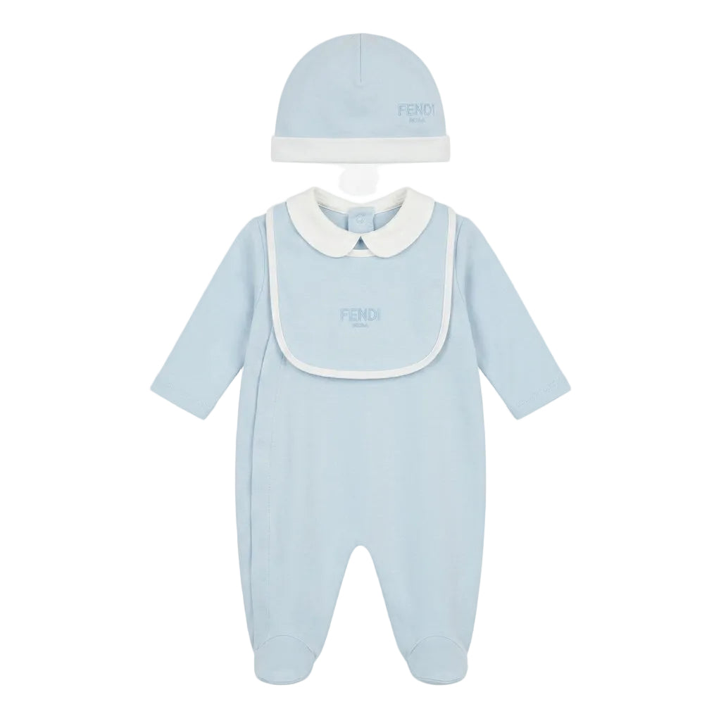 Fendi baby romper set featuring elegant design available at Lestyle Boutique Melbourne