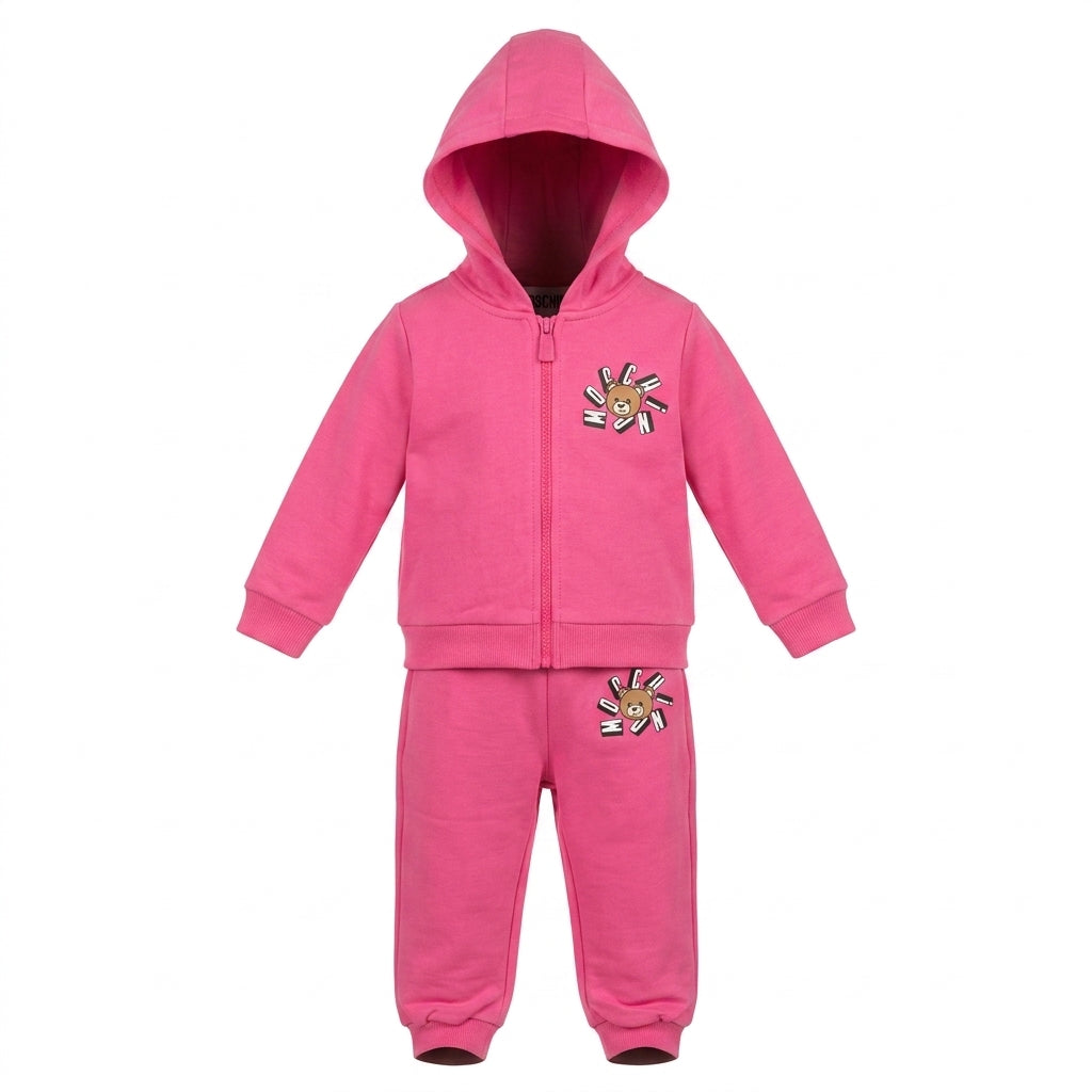 Moschino hoodie track suit featuring a teddy bear logo available at Lestyle Boutique Melbourne