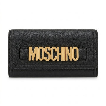 Moschino wallet featuring bold gold logo available at Lestyle Boutique Melbourne
