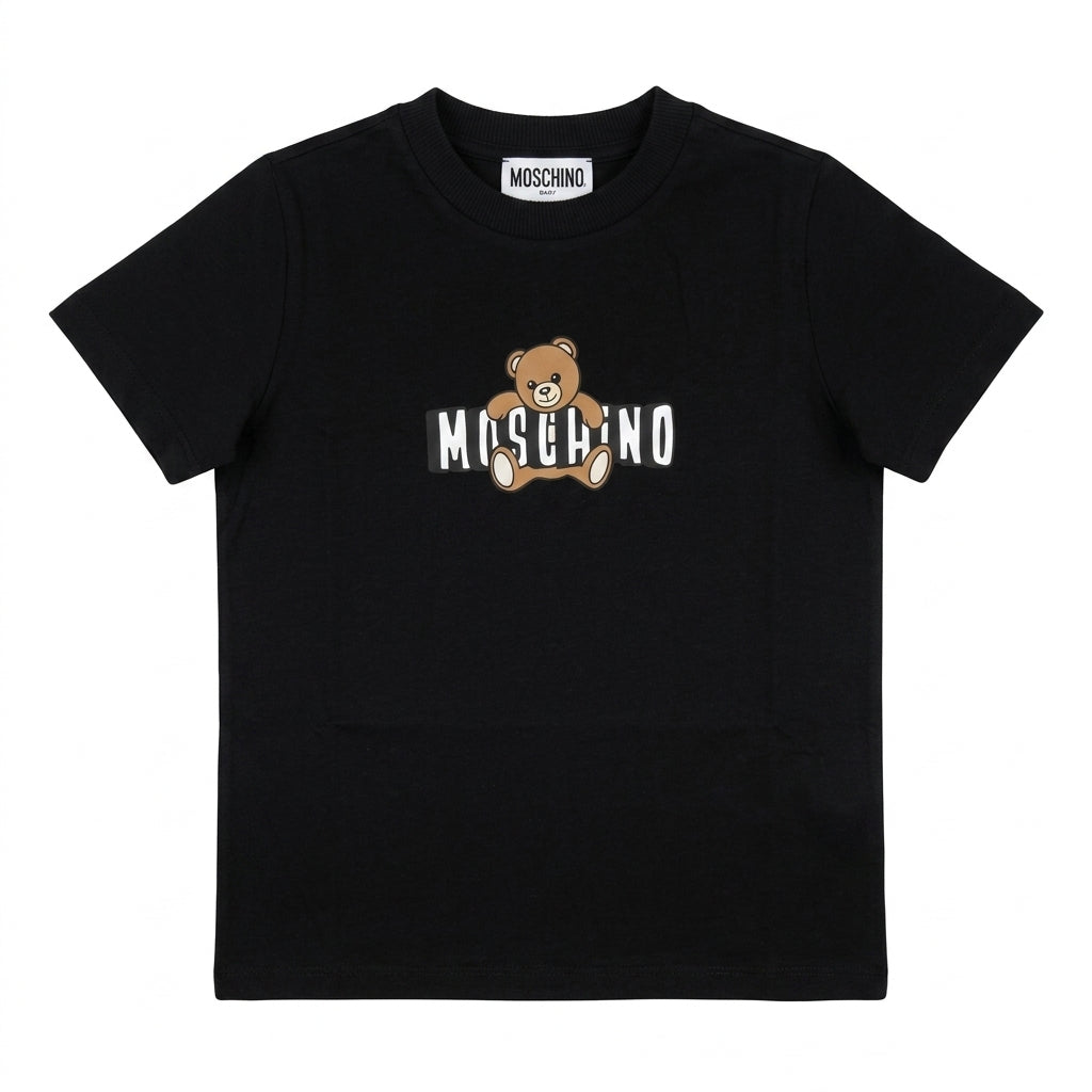 Moschino teddy bear logo T-shirt featuring casual style available at Lestyle Boutique Melbourne