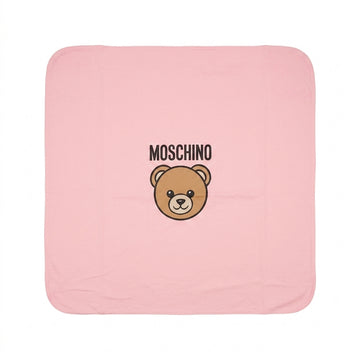 Moschino baby blanket featuring a teddy bear logo available at Lestyle Boutique Melbourne