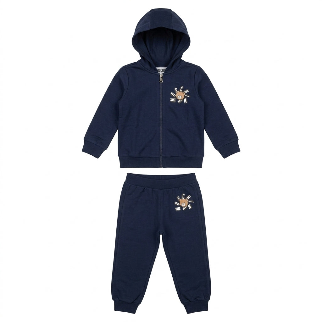 Moschino hoodie and track suit set featuring a bear logo available at Lestyle Boutique Melbourne