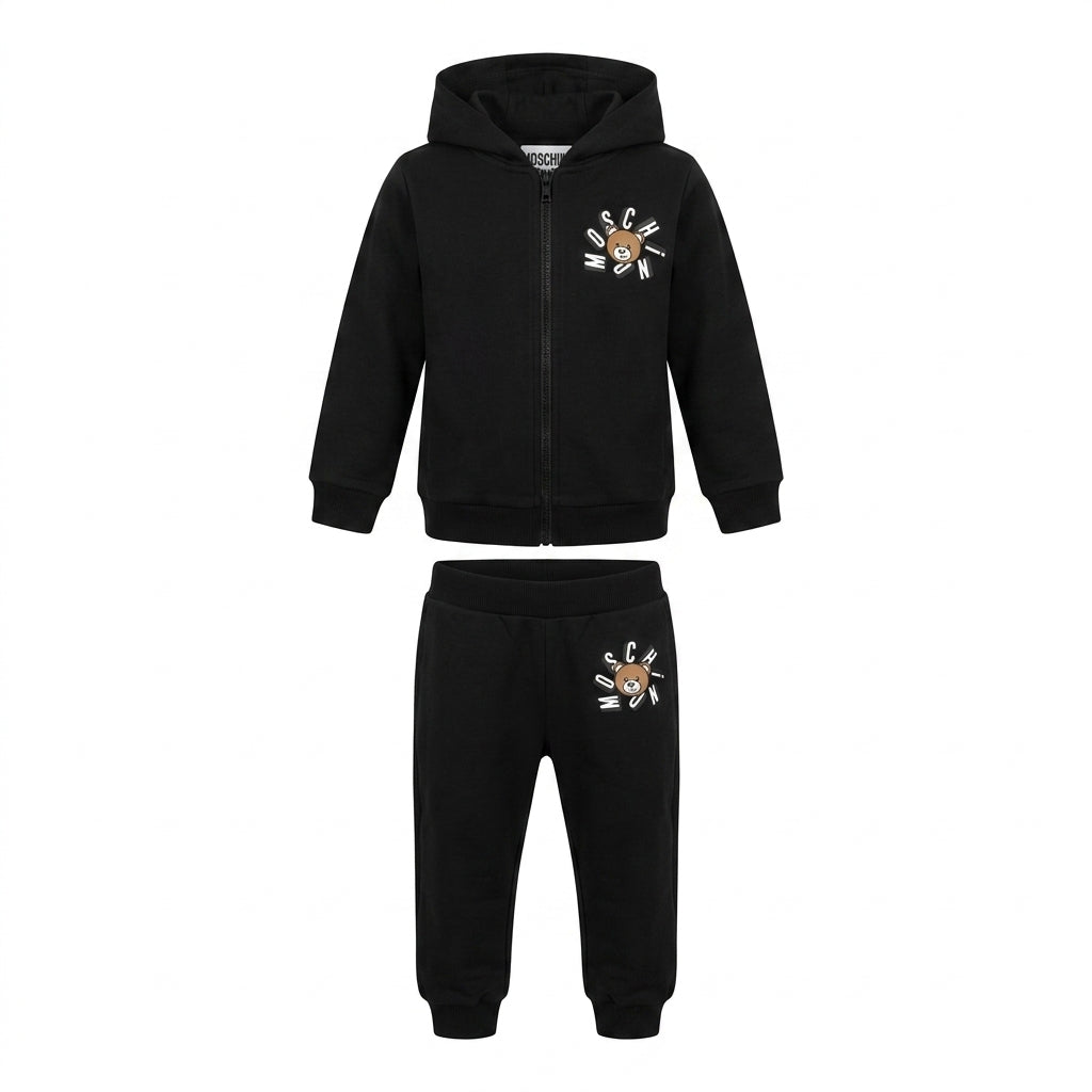 Moschino hoodie track suit featuring a teddy bear logo available at Lestyle Boutique Melbourne