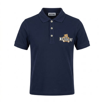 Moschino polo featuring teddy bear logo available at Lestyle Boutique Melbourne