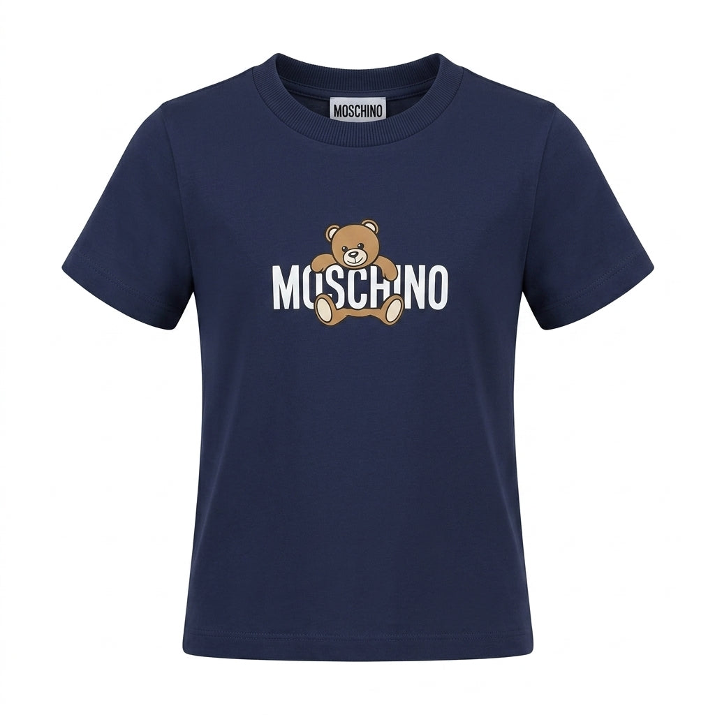 Moschino kids teddy bear logo T-shirt available at Lestyle Boutique Melbourne