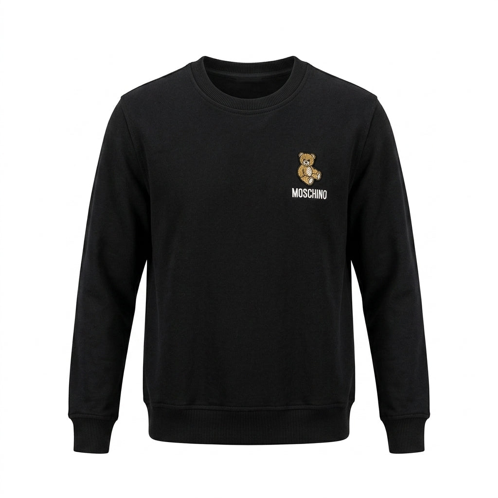 Moschino sweatshirt with teddy bear embroidery available at Lestyle Boutique Melbourne