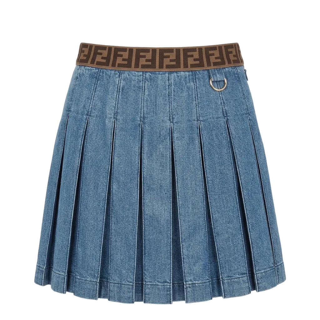 Fendi kids skirt featuring FF logo waistband available at Lestyle Boutique Melbourne