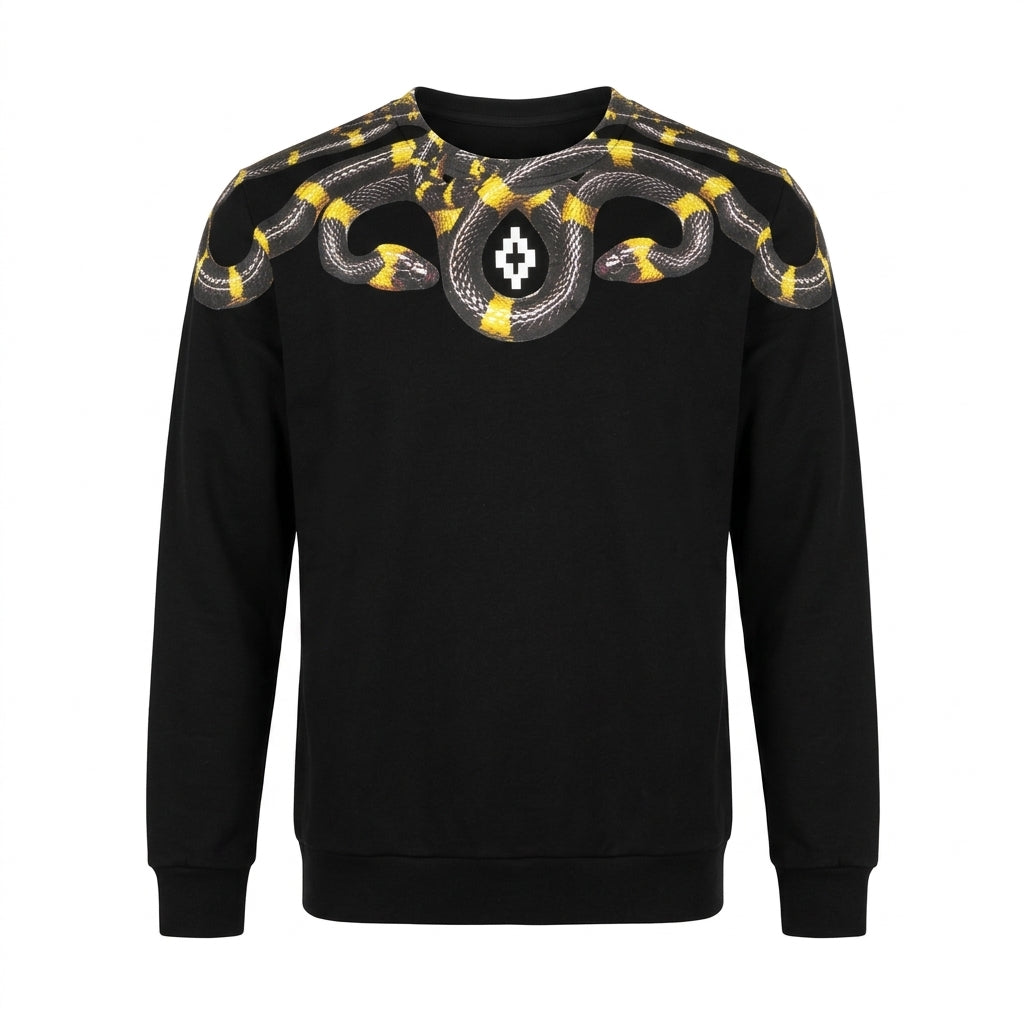 MARCELO BURLON sweatshirt featuring graphic hood ornament detail available at Lestyle Boutique Melbourne