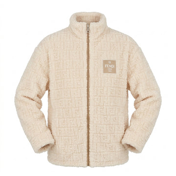 FENDI jacket featuring textured shearling effect available at Lestyle Boutique Melbourne