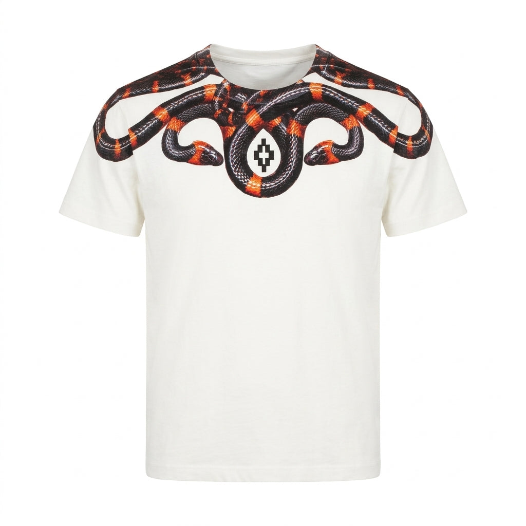 MARCELO BURLON T-SHIRT featuring graphic snake print available at Lestyle Boutique Melbourne