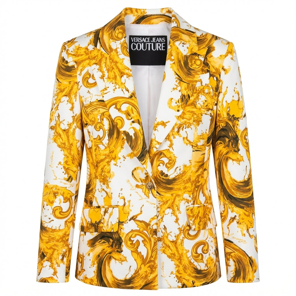 Versace Jeans Couture blazer featuring bold baroque print available at Lestyle Boutique Melbourne