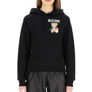 Moschino cotton hoodie featuring Italian teddy bear design, available at Lestyle Boutique Melbourne