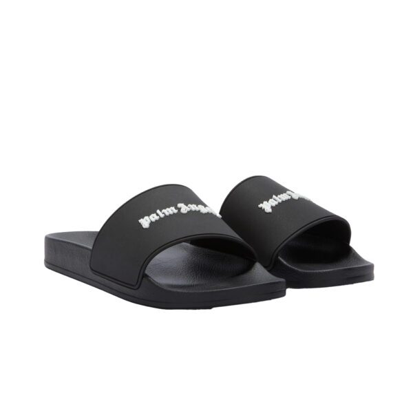 Palm Angels slides with embossed logo for luxury comfort available at Lestyle Boutique Melbourne