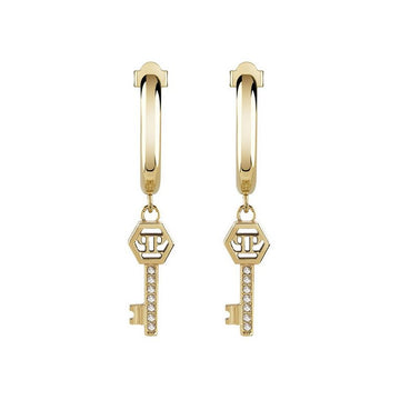 PHILIPP PLEIN hoop earrings featuring dangling key charm available at Lestyle Boutique Melbourne