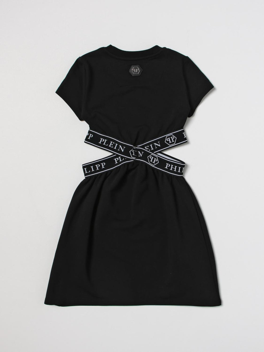 Philipp Plein kids dress featuring pink logo print, available at Lestyle Boutique Melbourne