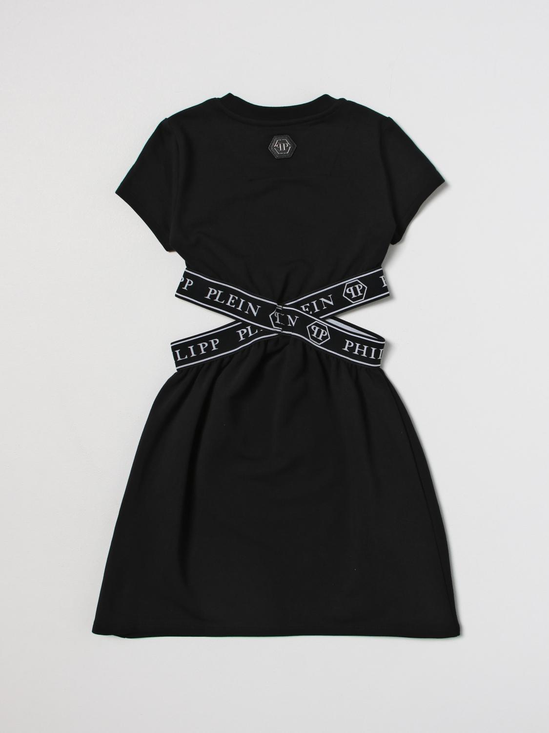Philipp Plein kids dress featuring pink logo print, available at Lestyle Boutique Melbourne