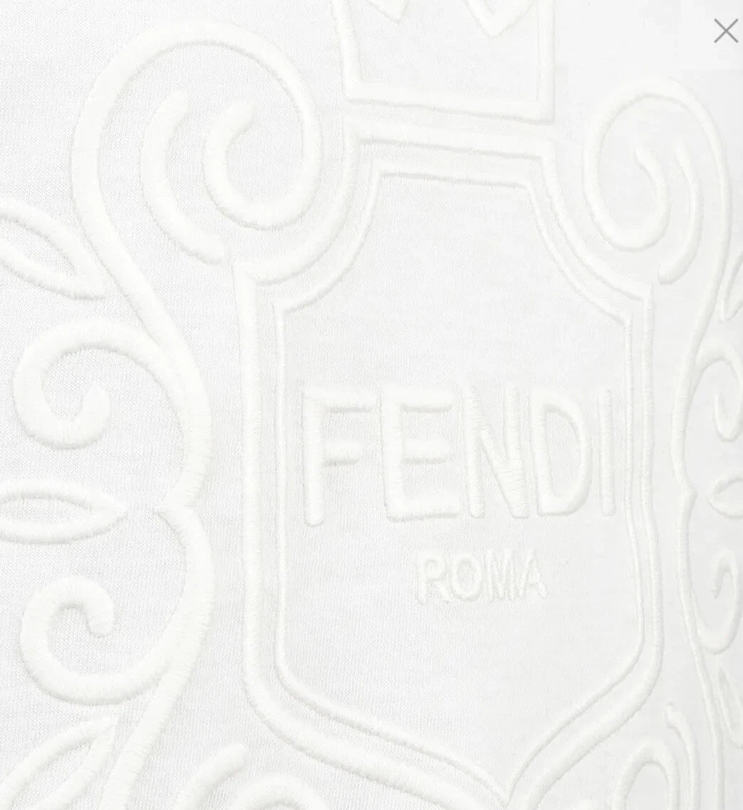 FENDI T-SHIRT featuring embossed crest available at Lestyle Boutique Melbourne